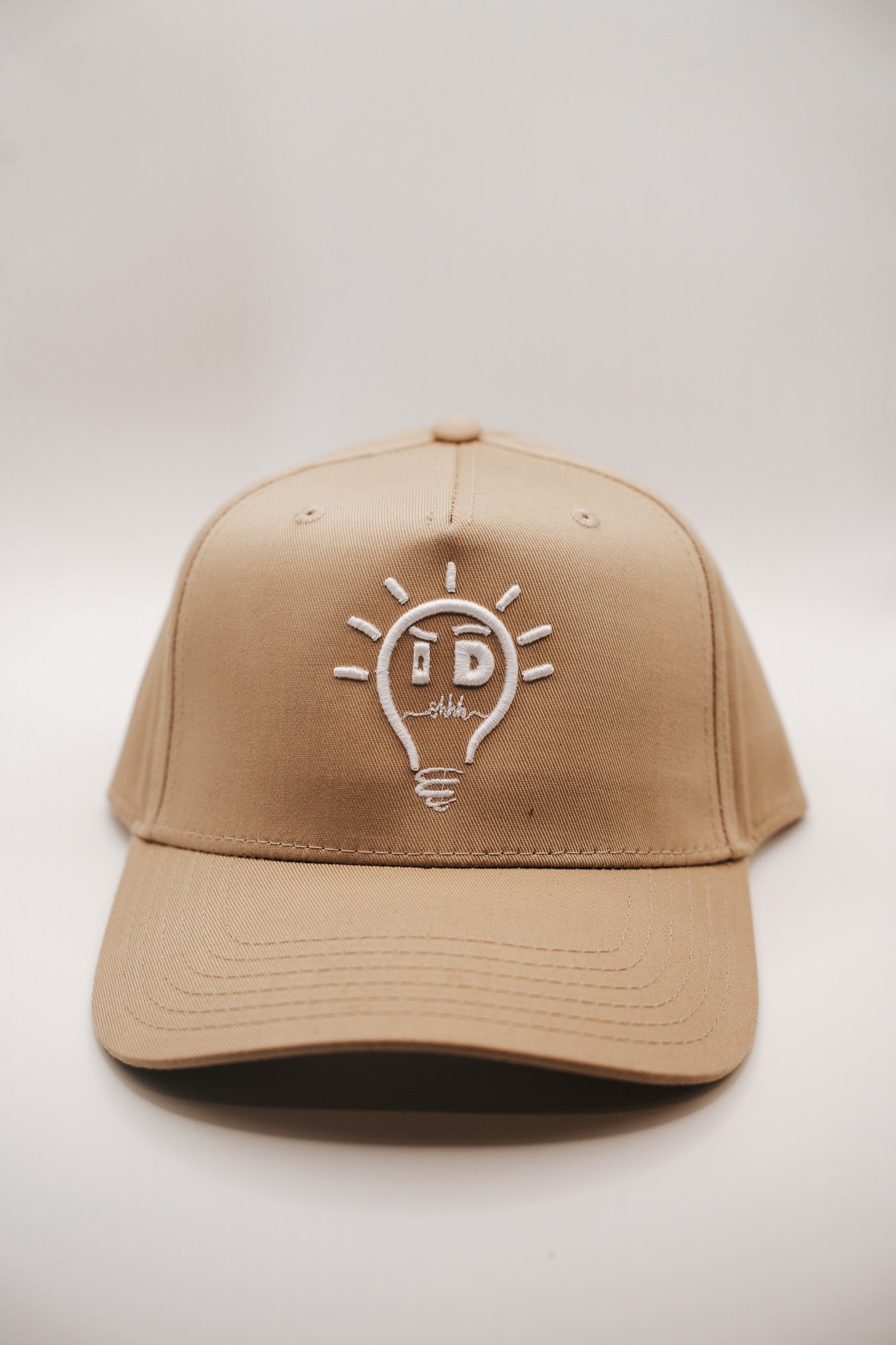 Baseball Cap - Khaki w/ White Logo