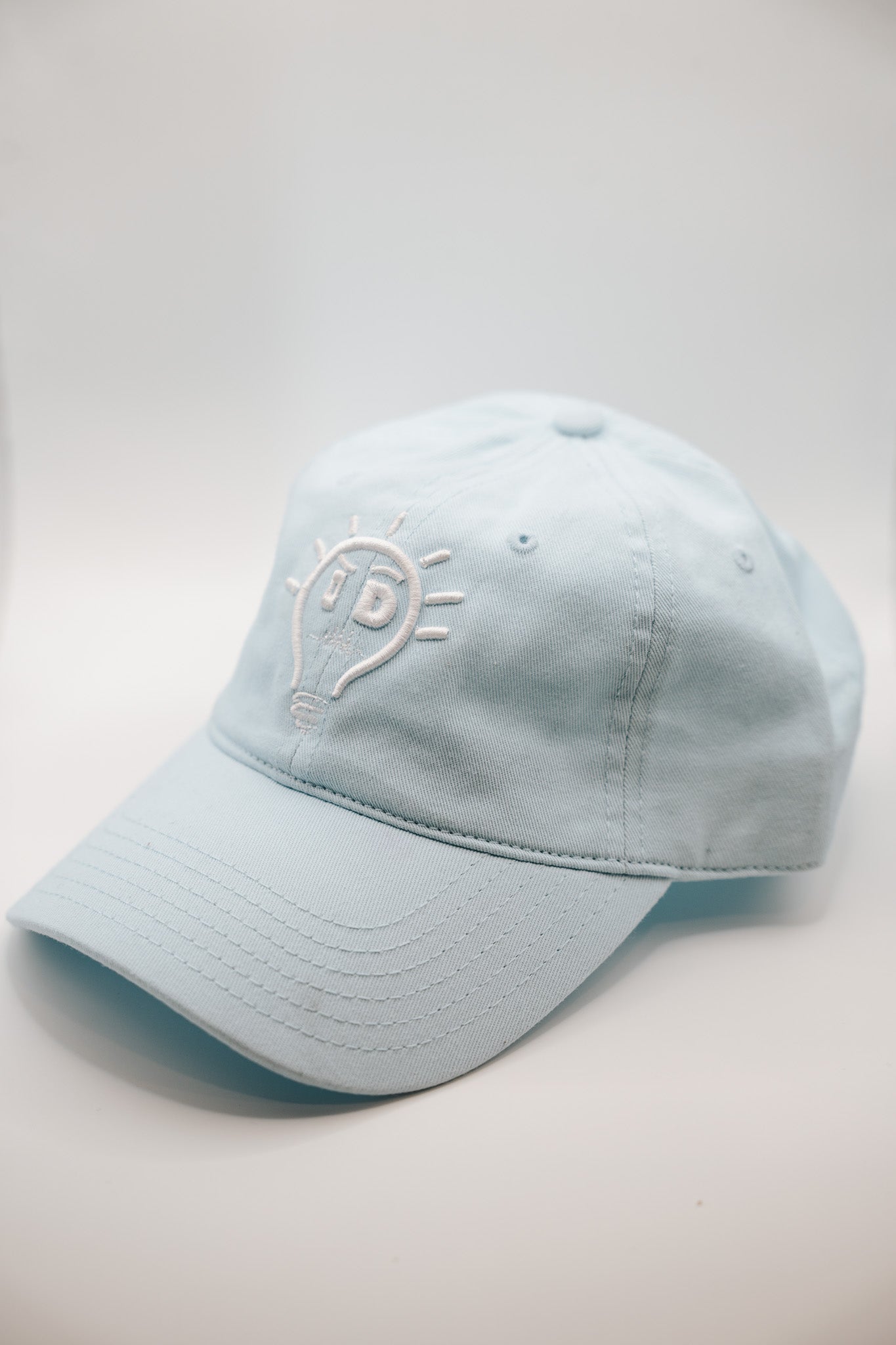 Dad Hat - Light Blue w/ White Logo
