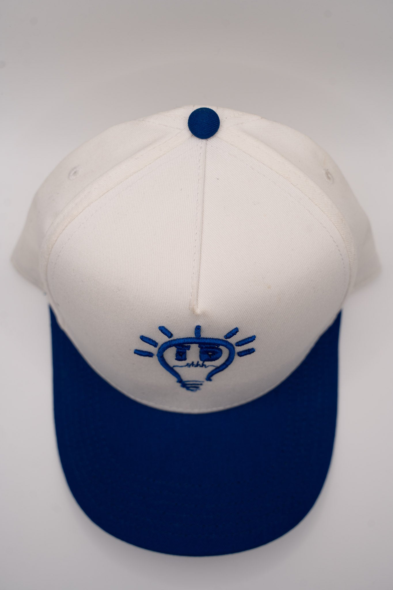 Baseball Cap - White & Royal Blue w/ Royal Blue Logo