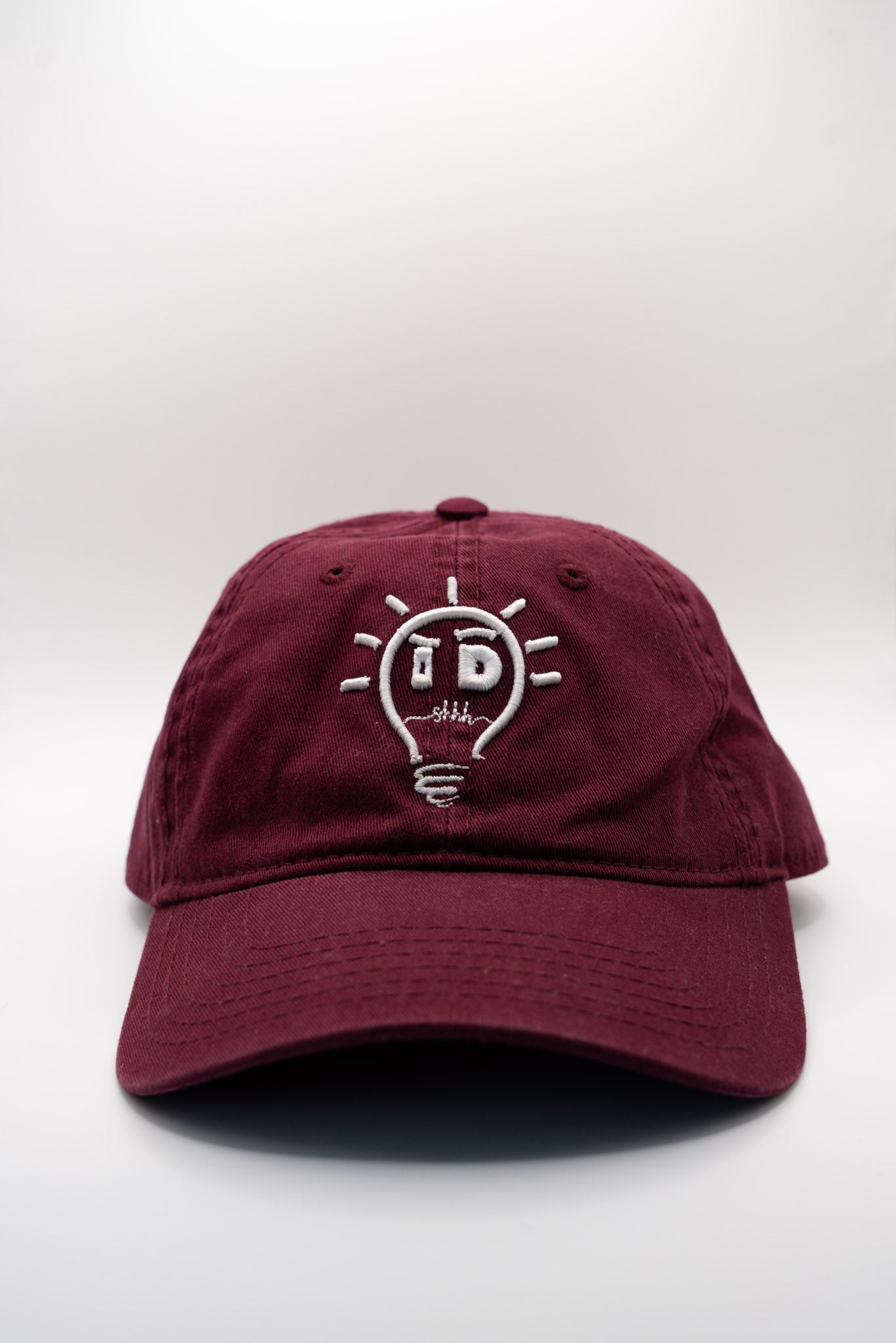 Dad Hat - Maroon w/ White Logo