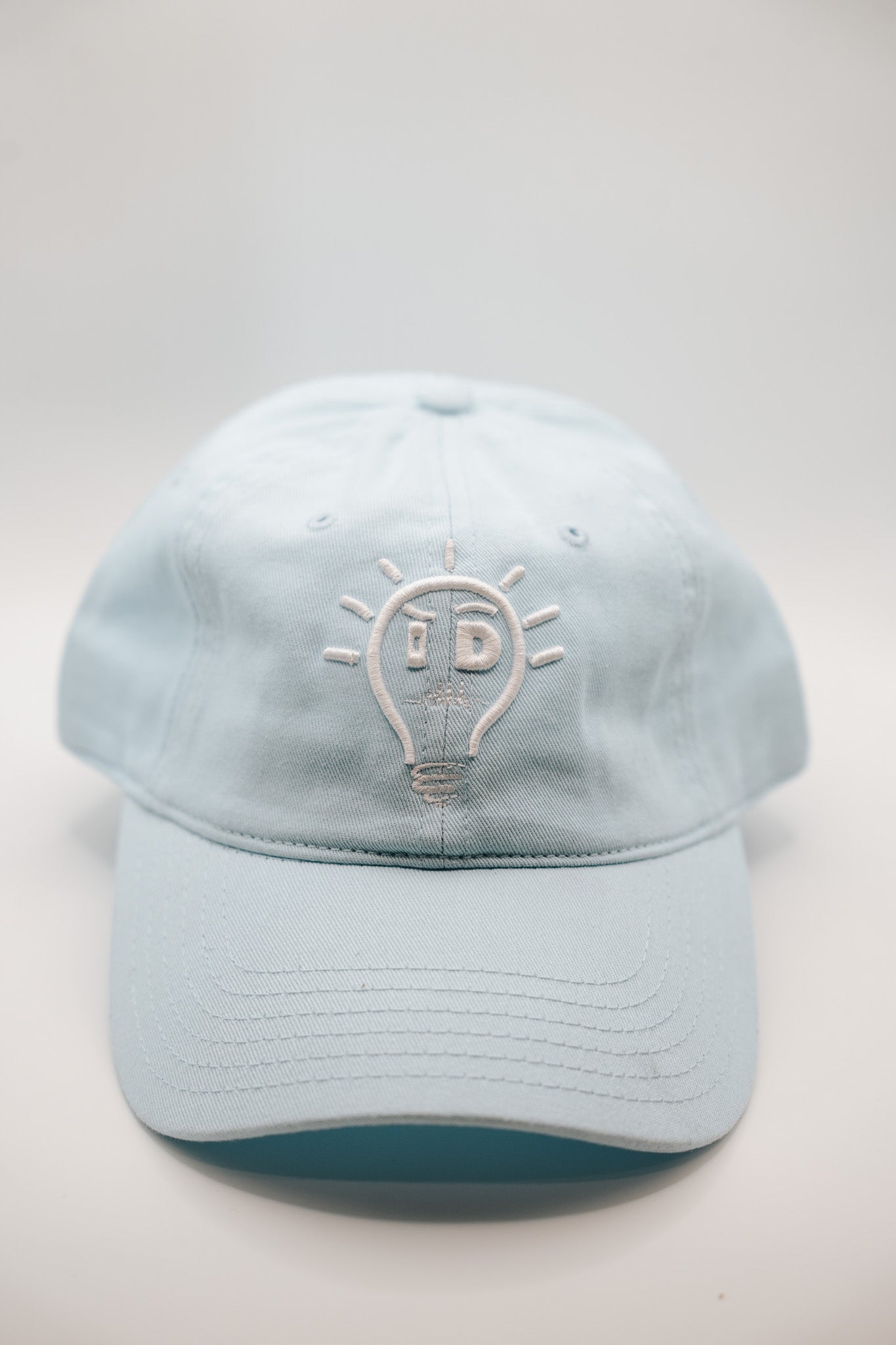 Dad Hat - Light Blue w/ White Logo