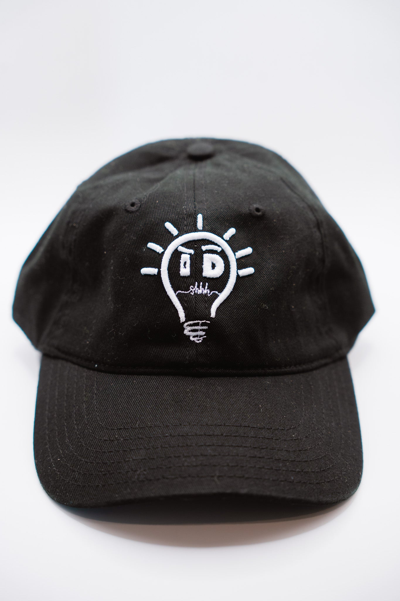 Dad Hat - Black w/ White Logo