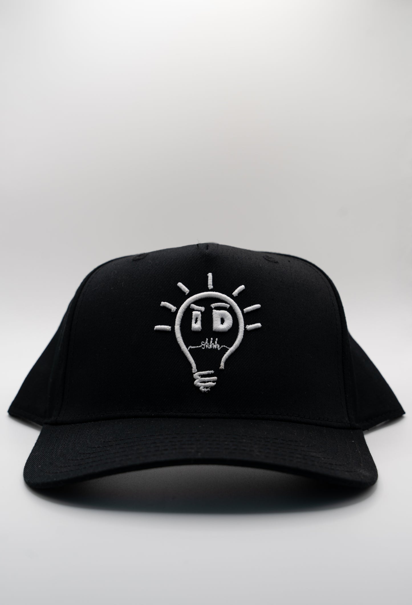 Baseball Cap - Black w/ White logo