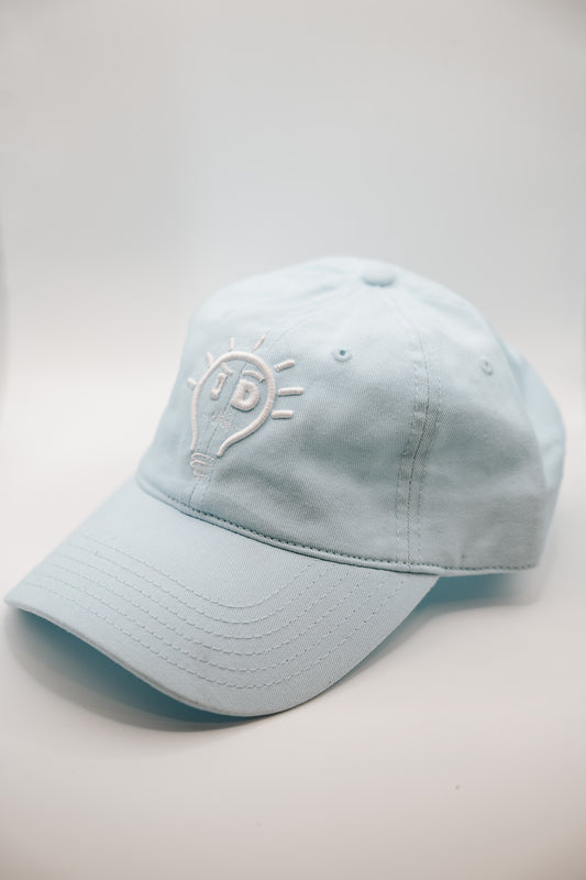 Dad Hat - Light Blue w/ White Logo