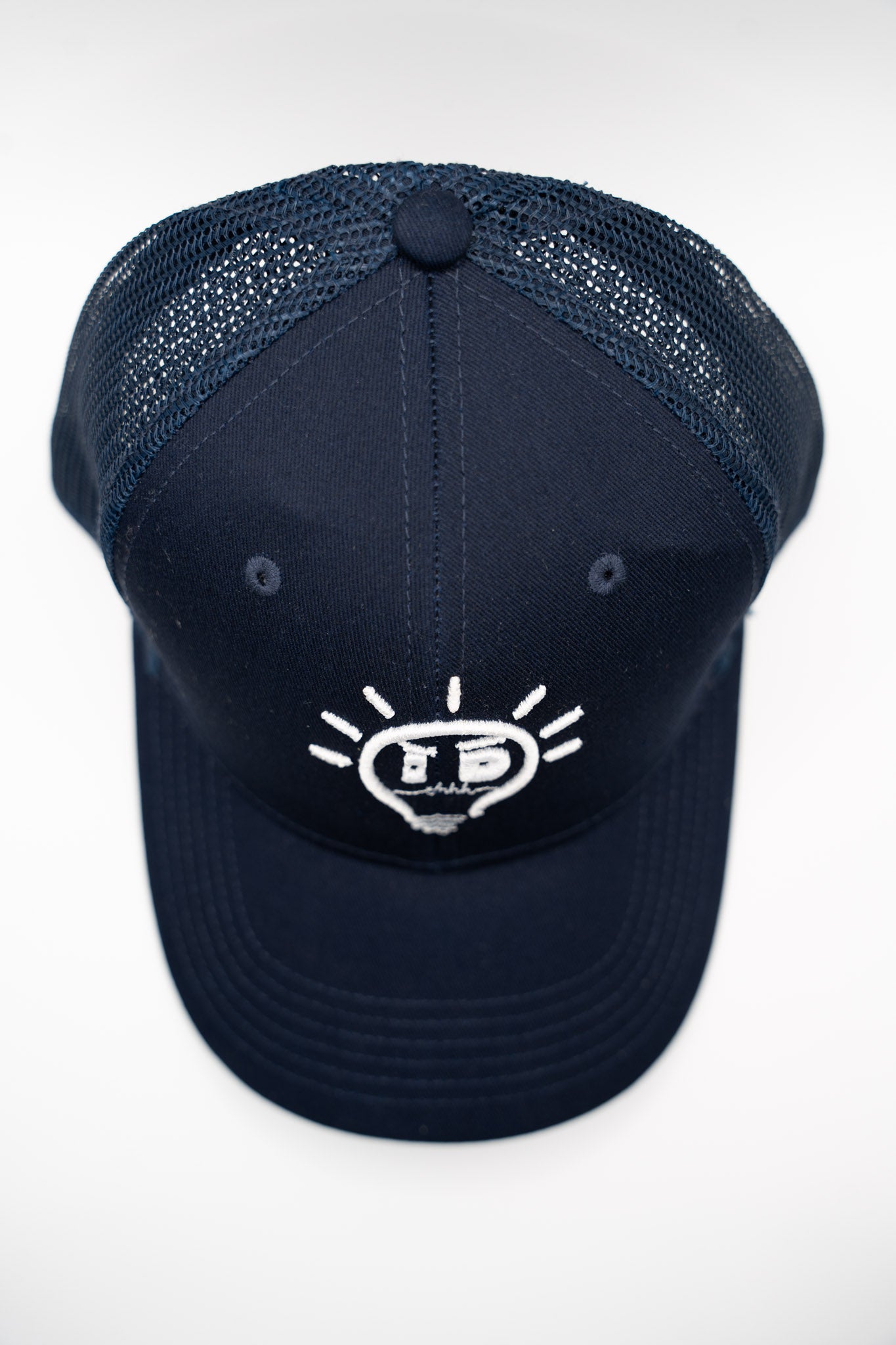 Trucker - Navy Blue w/ White logo