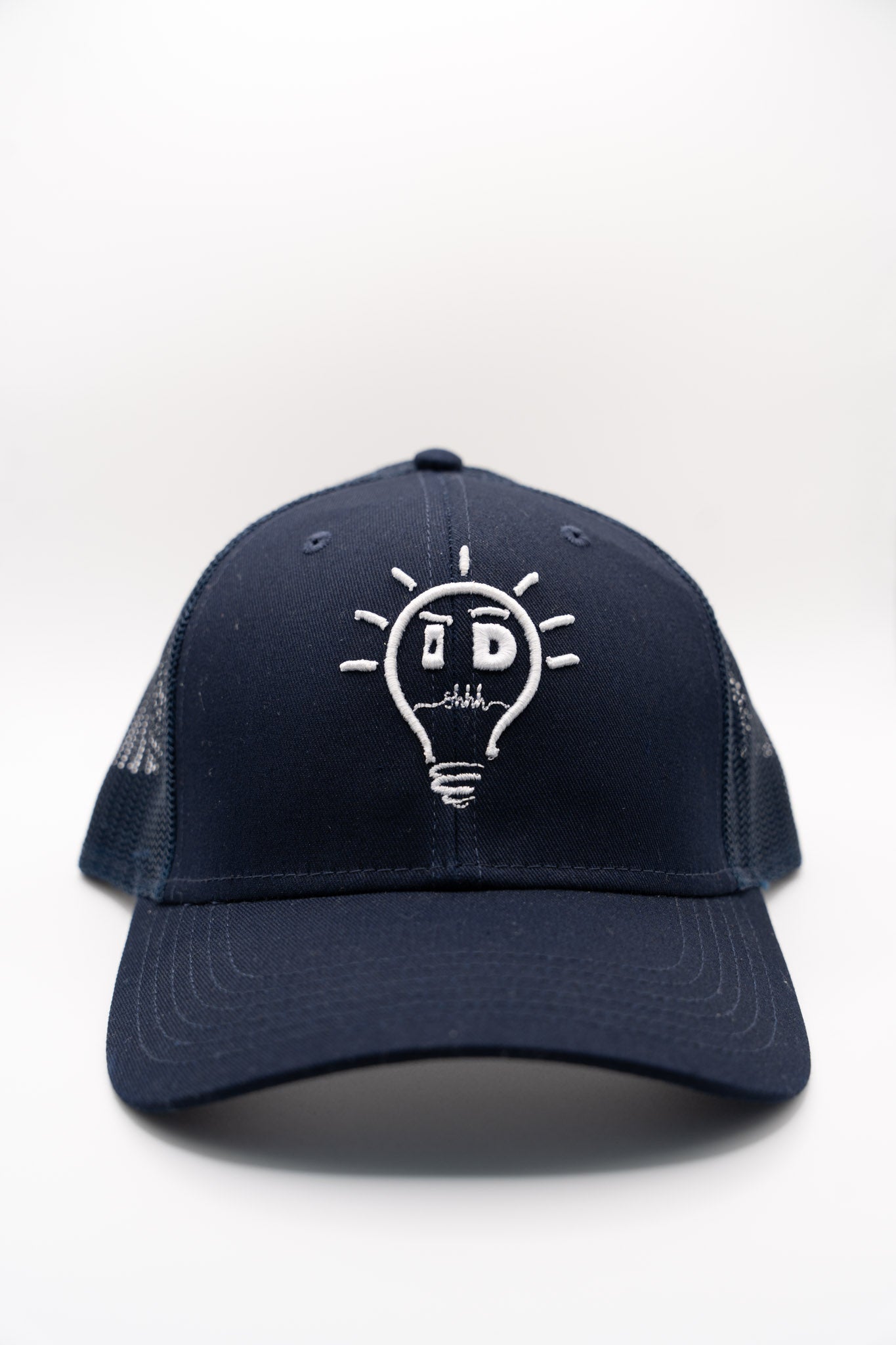 Trucker - Navy Blue w/ White logo