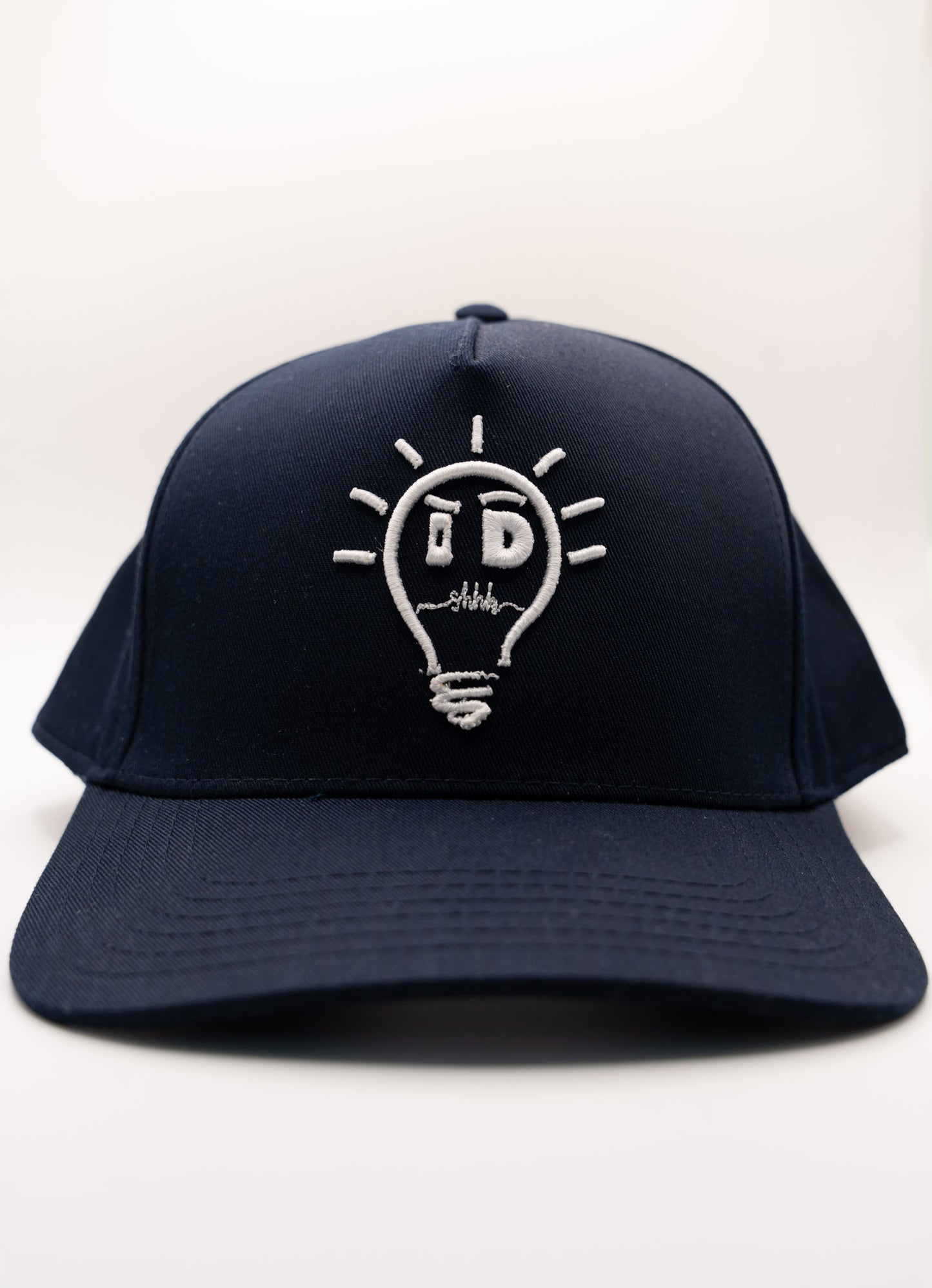 Baseball Cap - Navy Blue w/ White logo