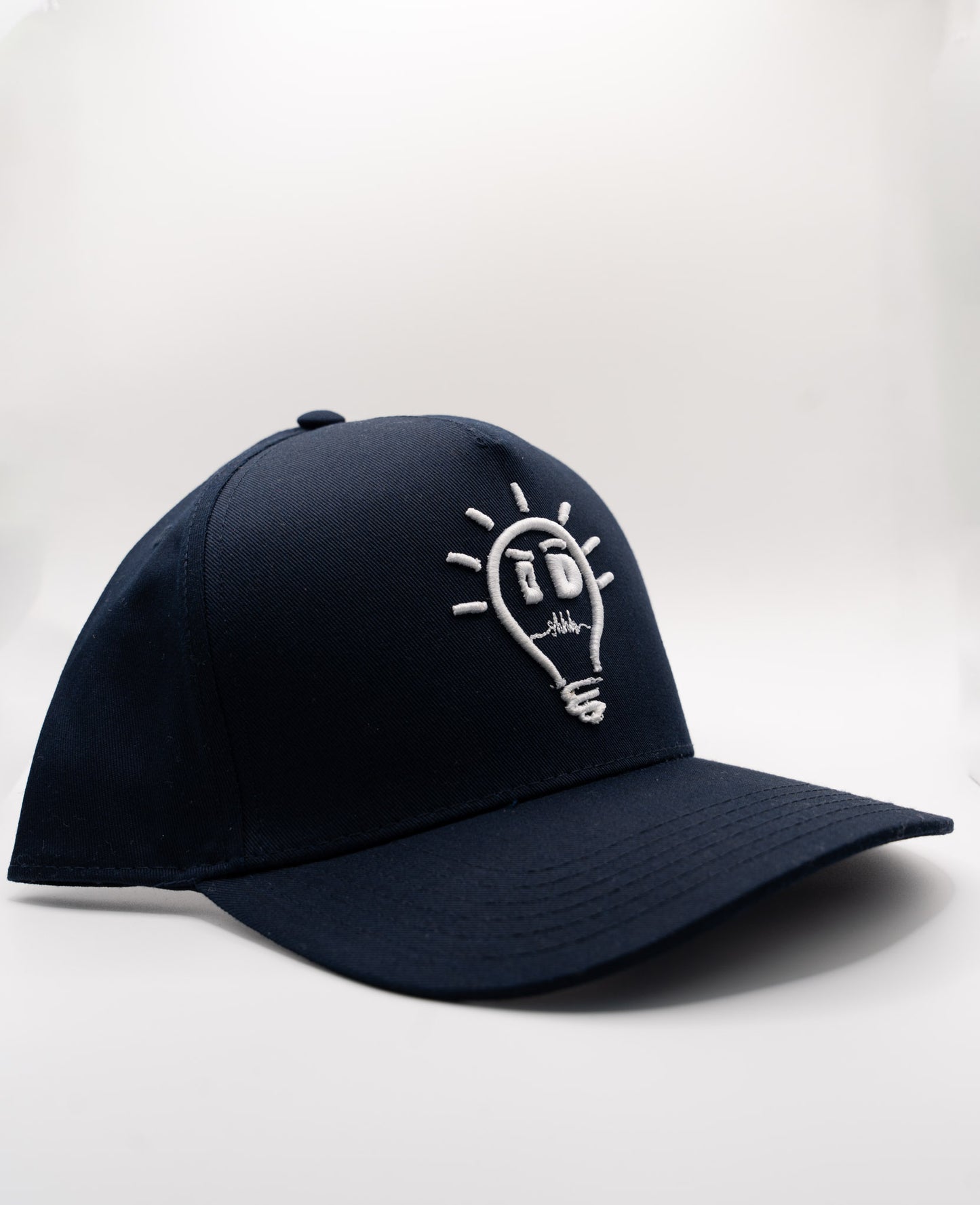 Baseball Cap - Navy Blue w/ White logo