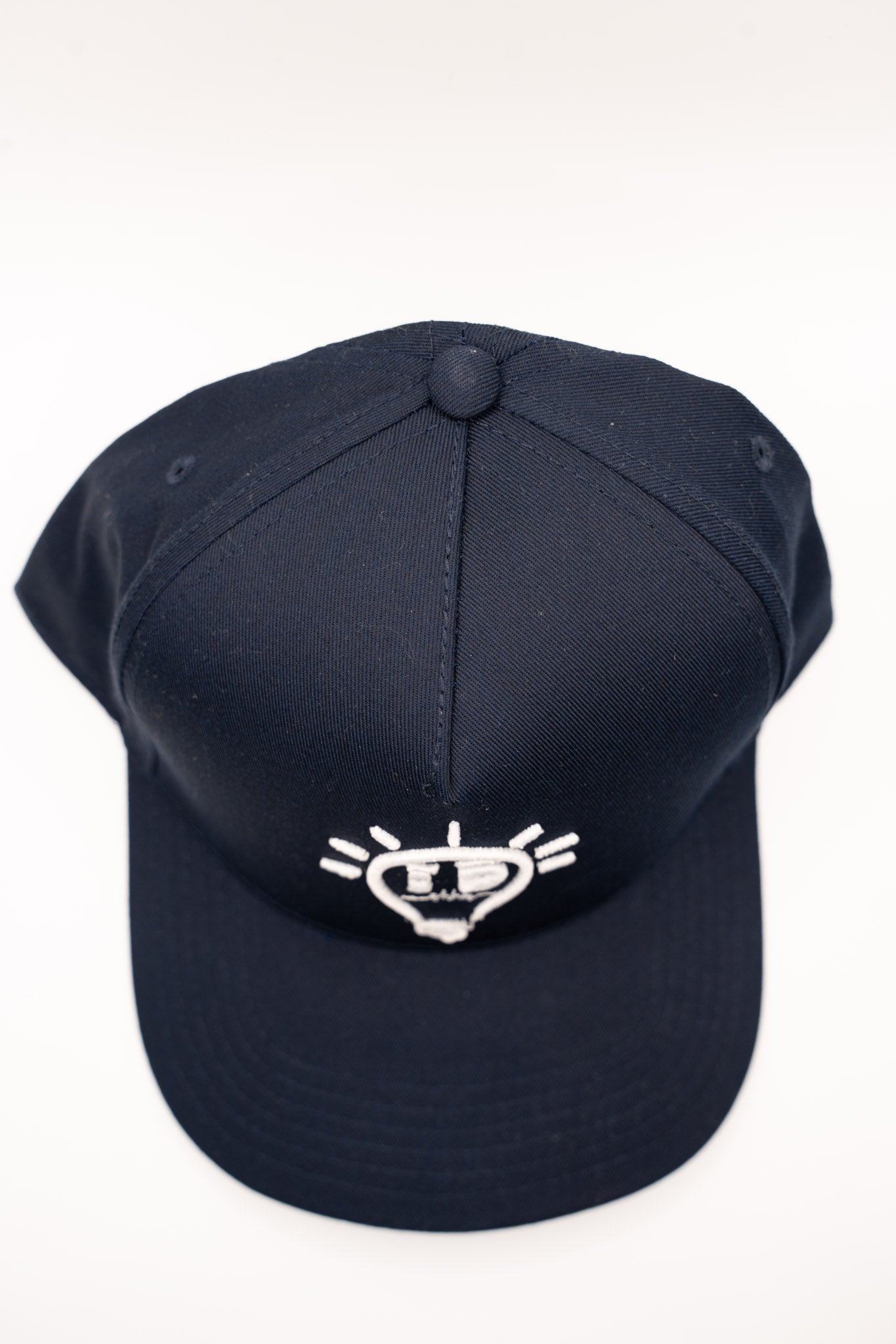 Baseball Cap - Navy Blue w/ White logo