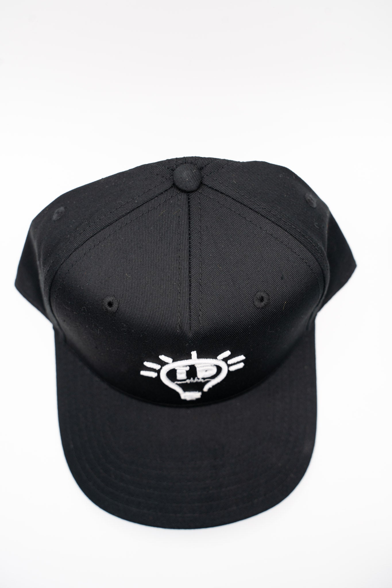 Baseball Cap - Black w/ White logo