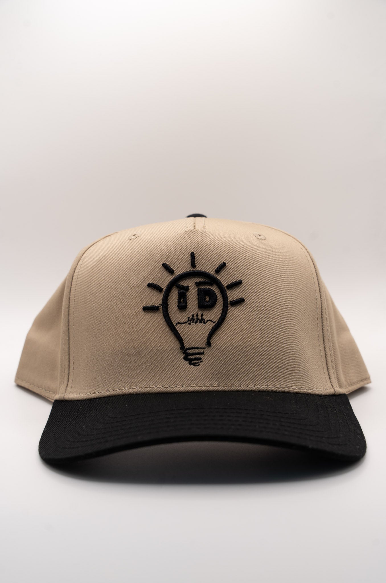 Baseball Cap - Khaki & Black w/ Black logo