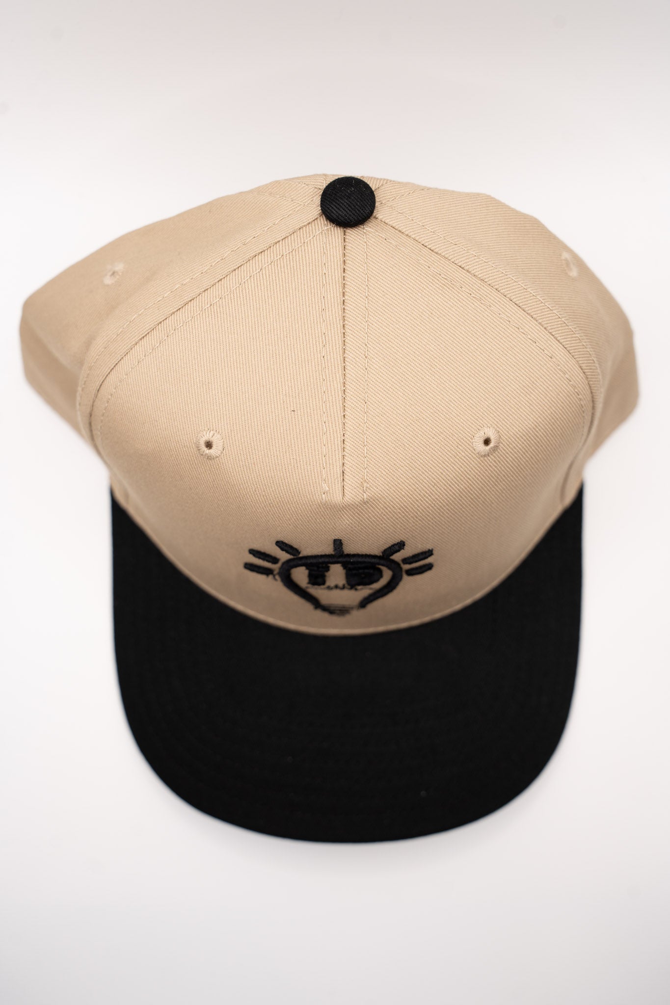 Baseball Cap - Khaki & Black w/ Black logo