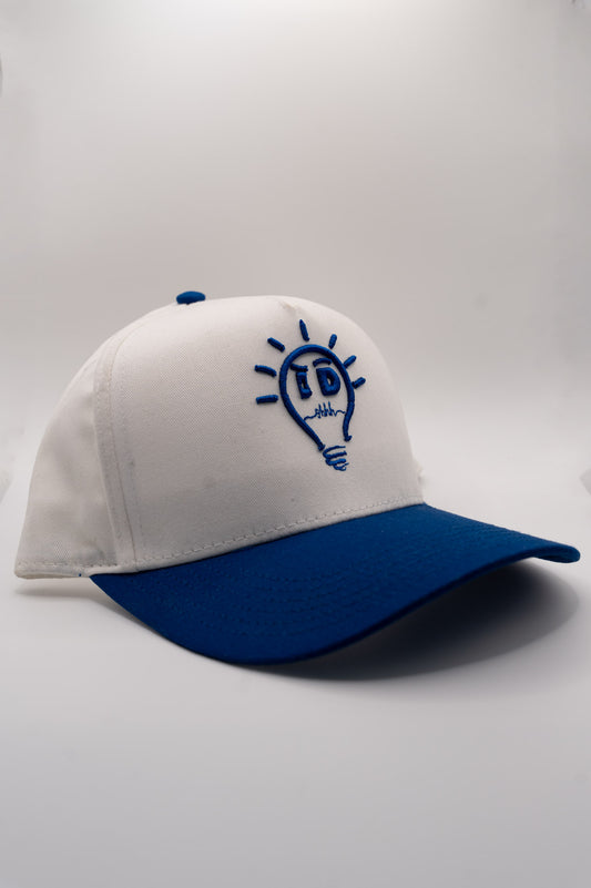 Baseball Cap - White & Royal Blue w/ Royal Blue logo