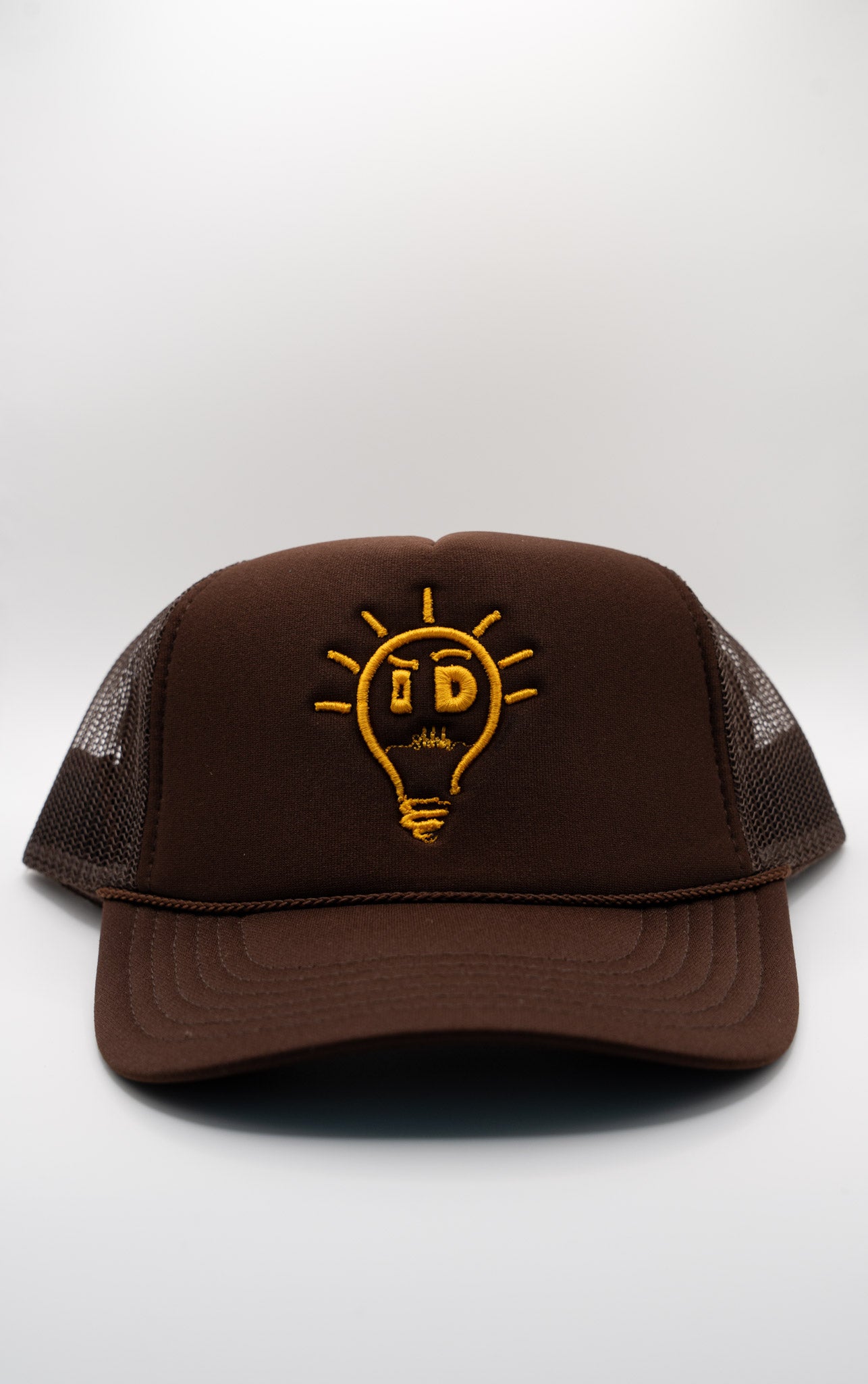 Foam Trucker Hat - Brown w/ Gold logo