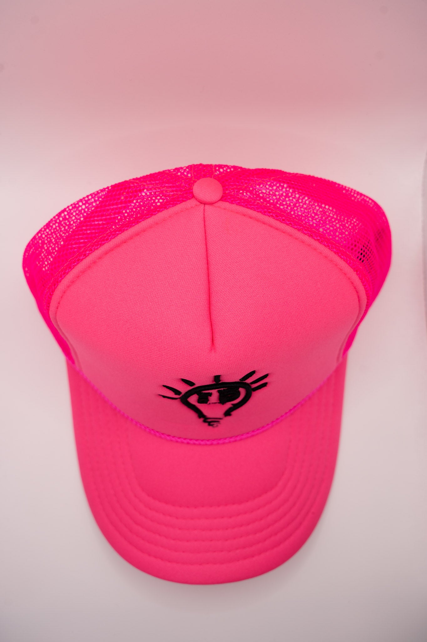 Foam Trucker Hat | Neon Pink | w/ Black logo