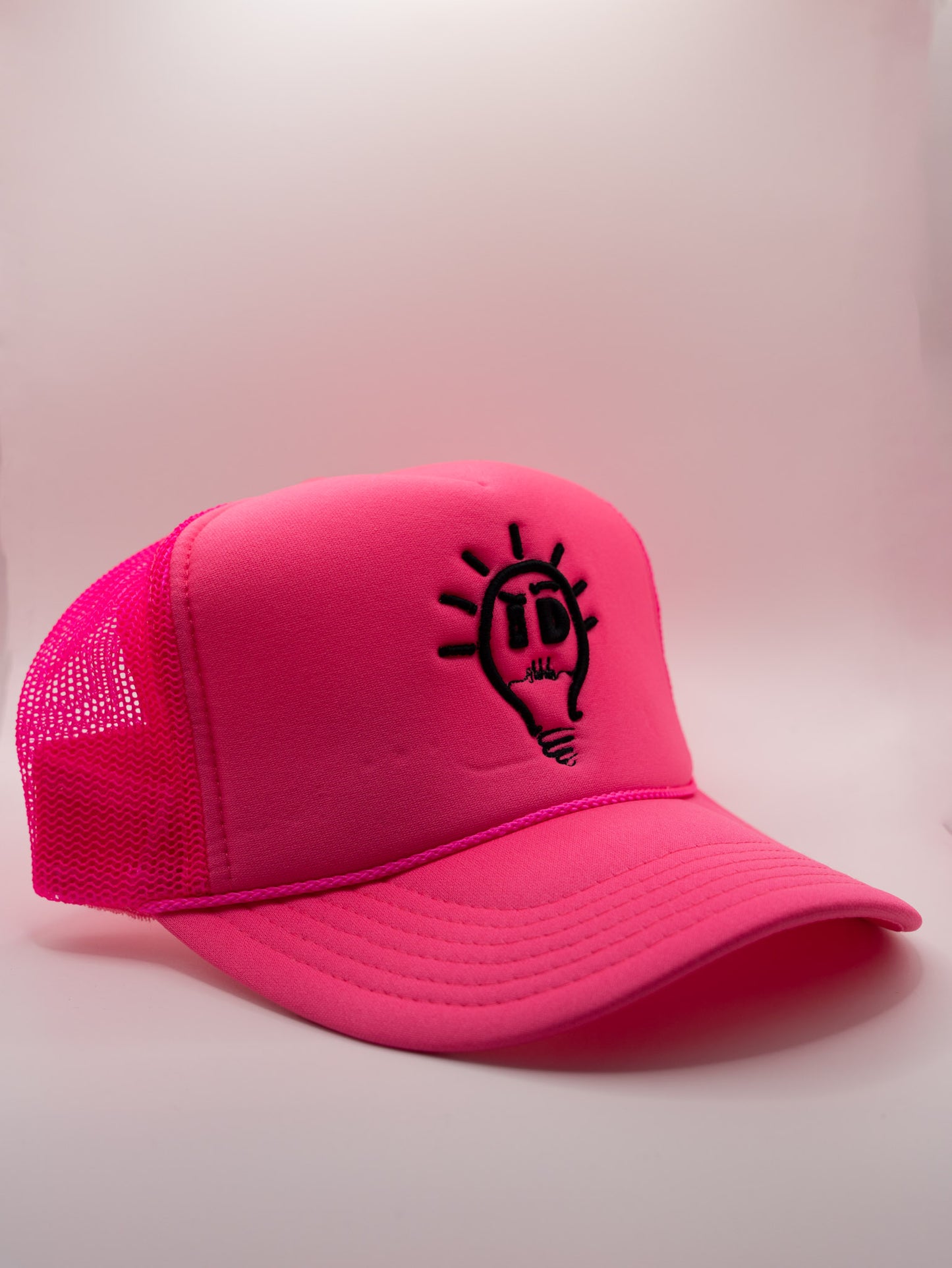 Foam Trucker Hat | Neon Pink | w/ Black logo