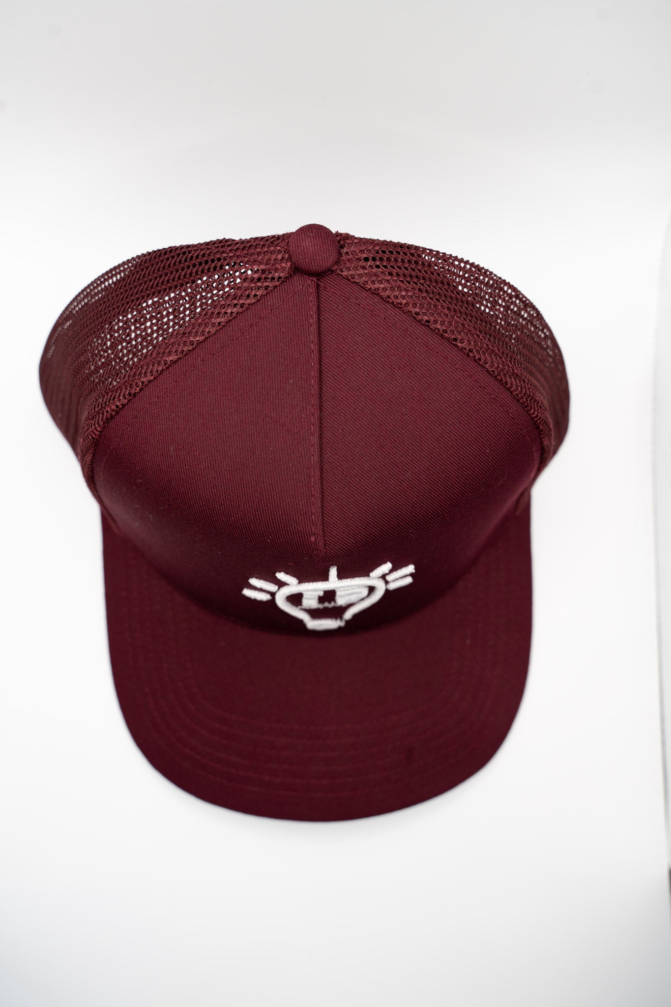 Trucker - Maroon w/ White logo