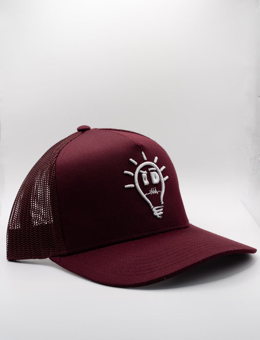 Trucker - Maroon w/ White logo