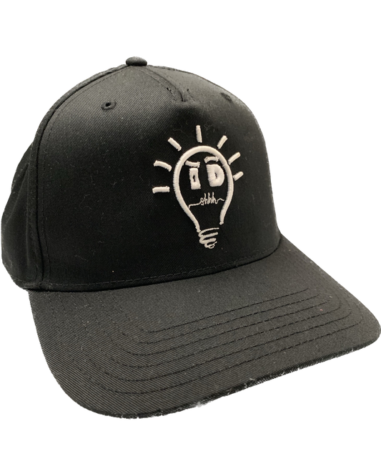 Baseball Cap - Black w/ White logo