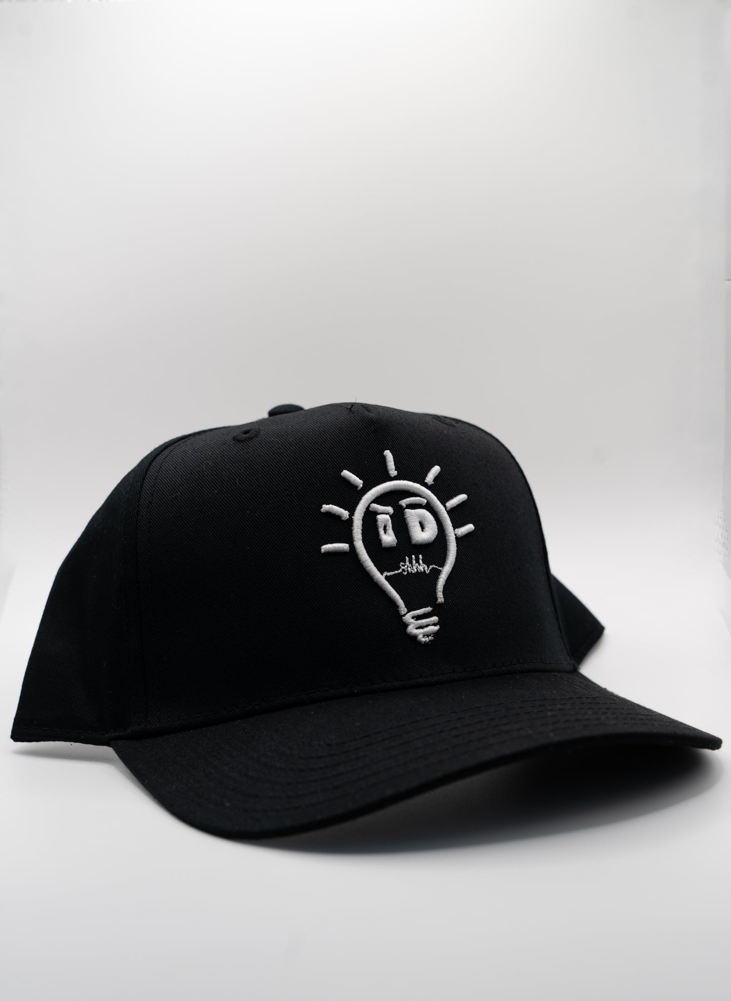 Baseball Cap - Black w/ White logo